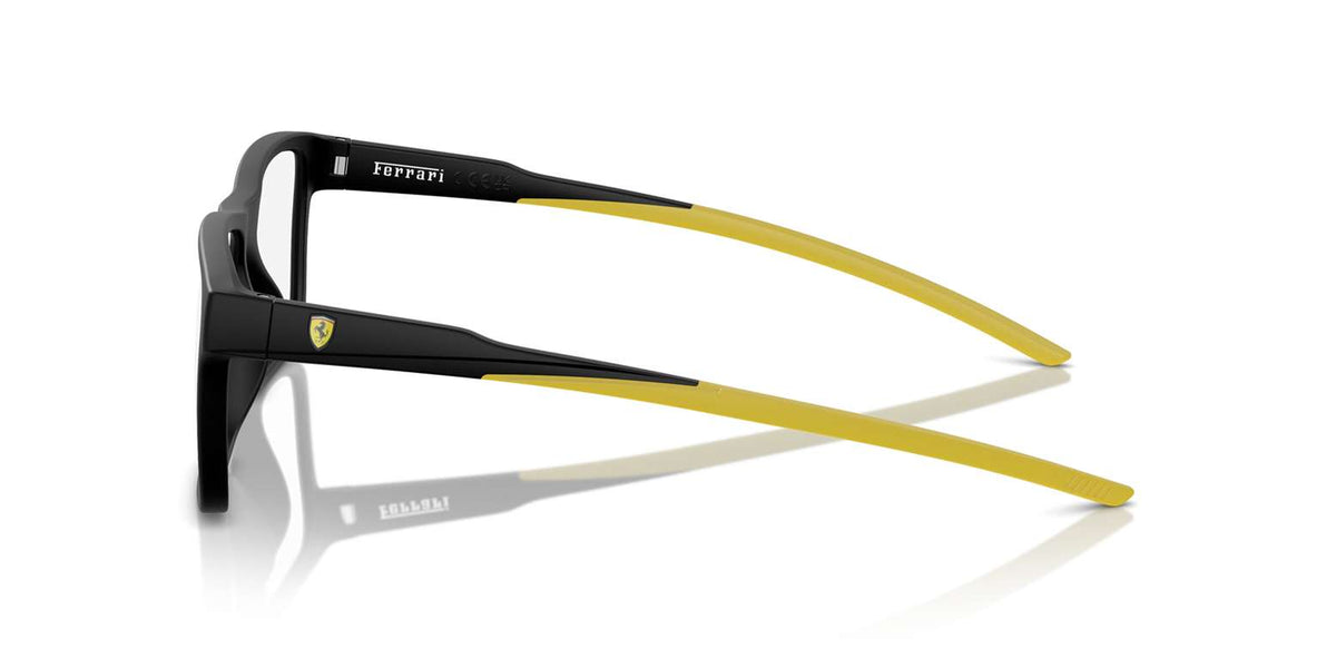 Ferrari FZ8007U 504 matte black eyeglasses 54mm side view