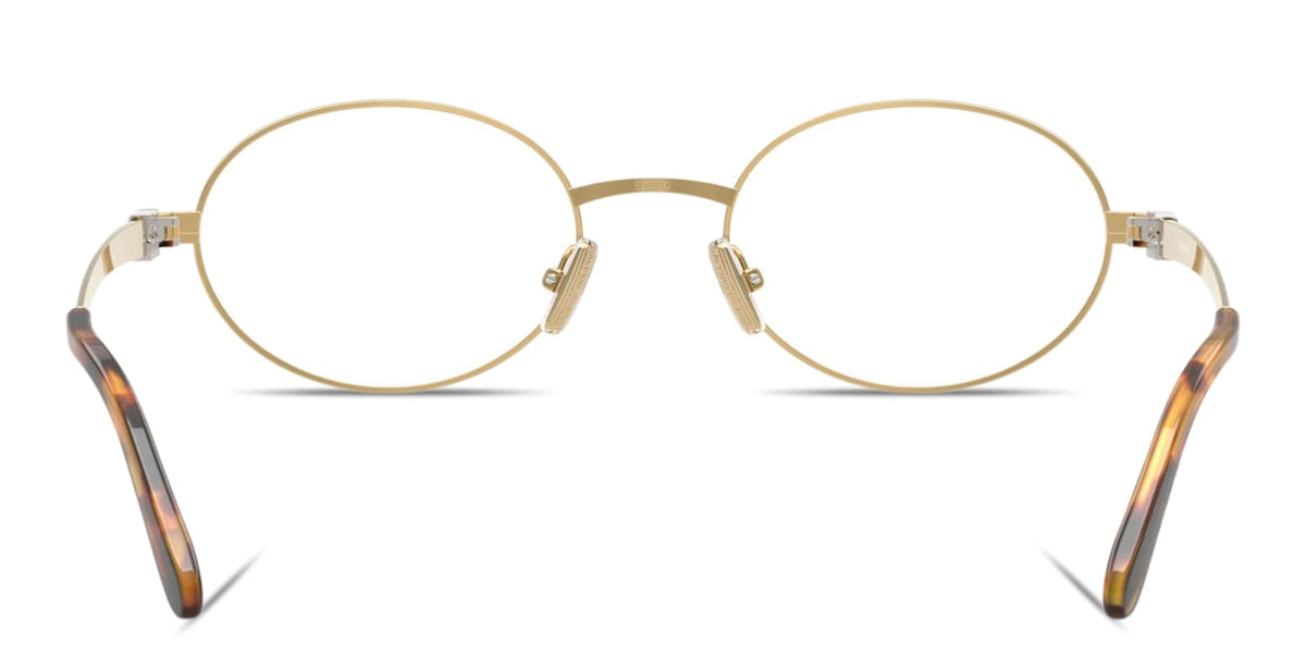 Miu Miu MU50ZV 5AK1O1 gold eyeglasses 52mm detail view