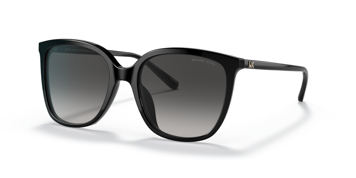 Michael Kors MK2137 30058G black sunglasses 57mm angled view