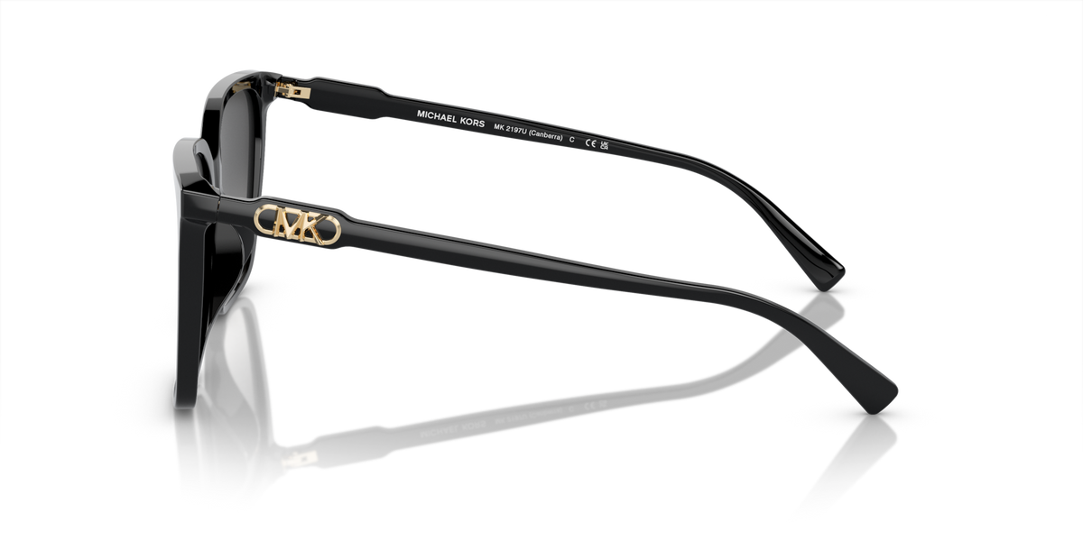 Michael Kors MK2197 30058G black sunglasses 56mm side view