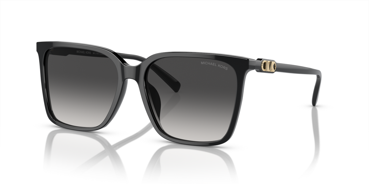 Michael Kors MK2197 30058G black sunglasses 56mm angled view