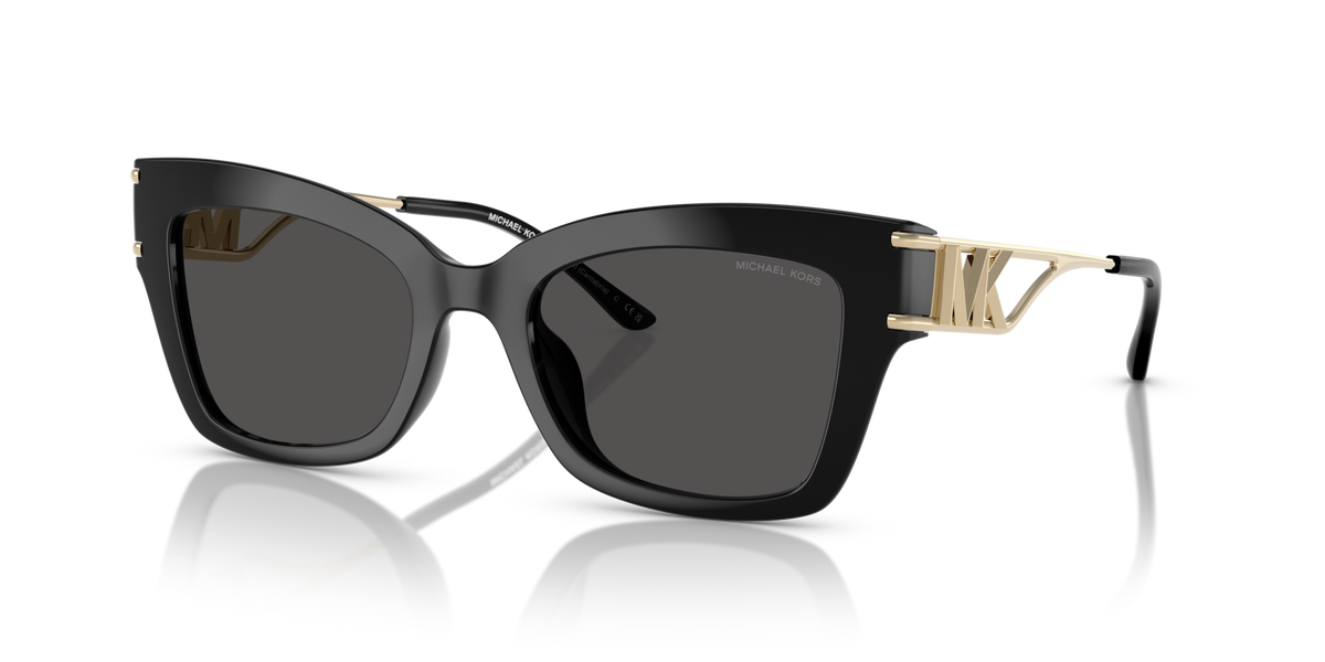 Michael Kors MK2237 300587 black sunglasses 52mm angled view