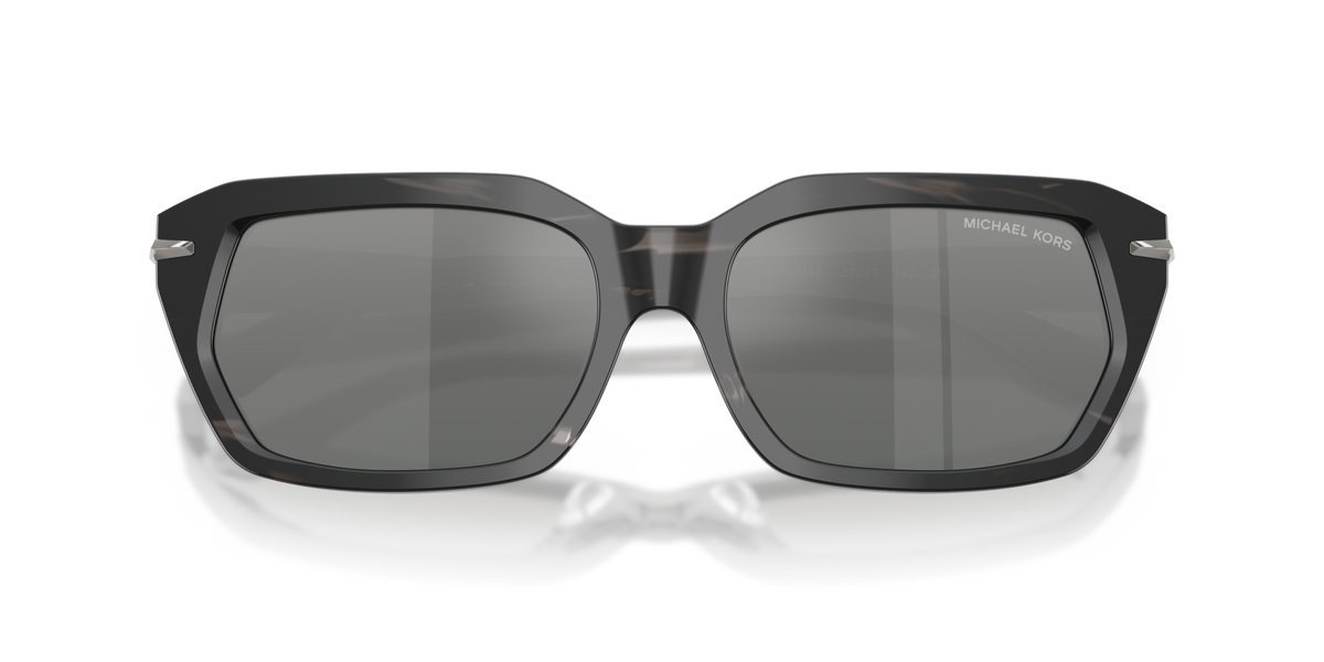 Michael Kors MK2265U 403488 black horn sunglasses 54mm folded view