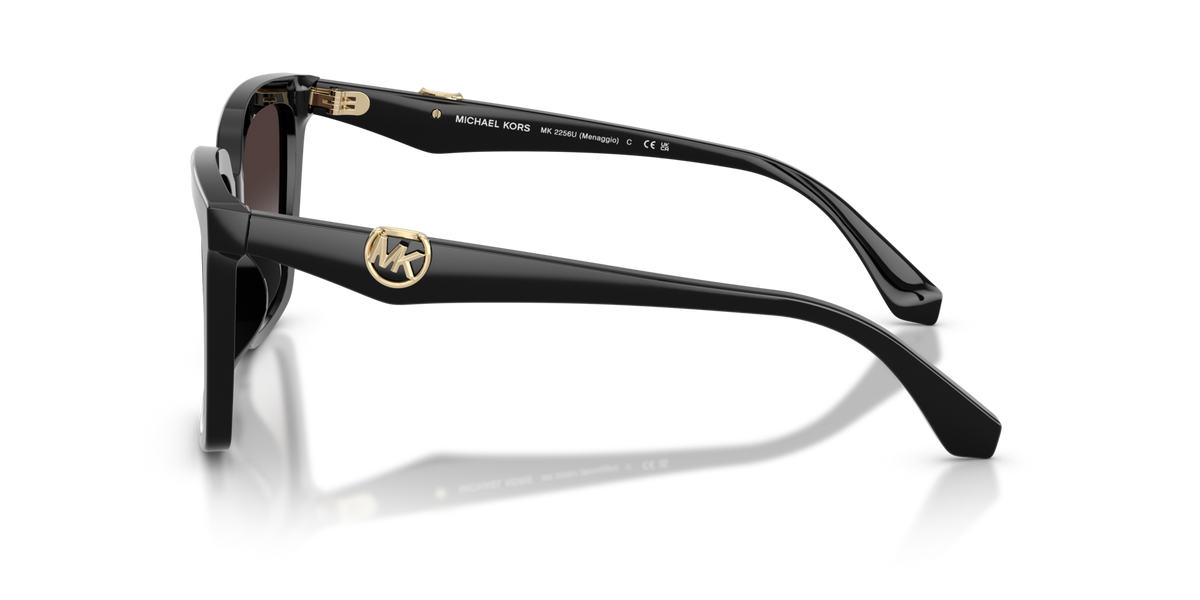 Michael Kors MK2256U 30058G black sunglasses 55mm side view