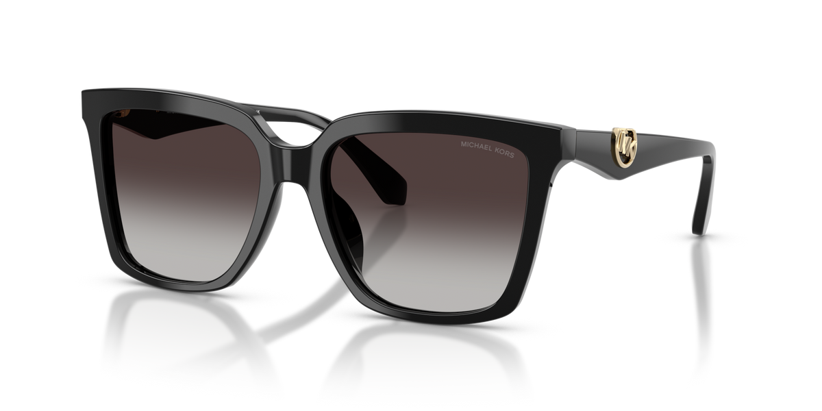Michael Kors MK2256U 30058G black sunglasses 55mm angled view