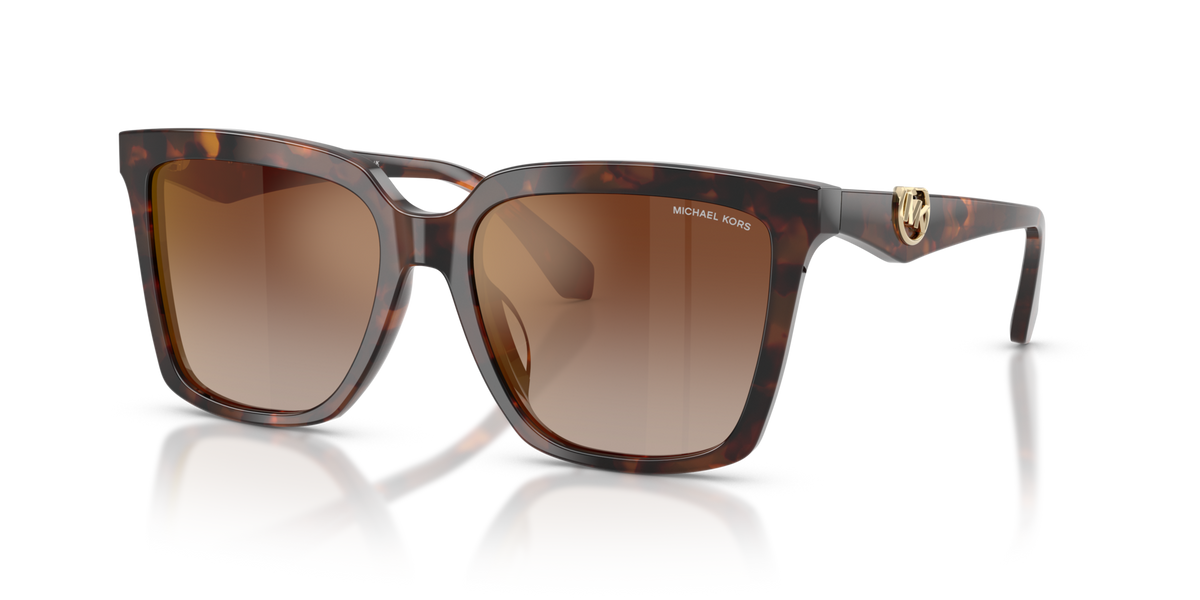 Michael Kors MK2256U 4031AO luggage tortoise sunglasses 55mm angled view