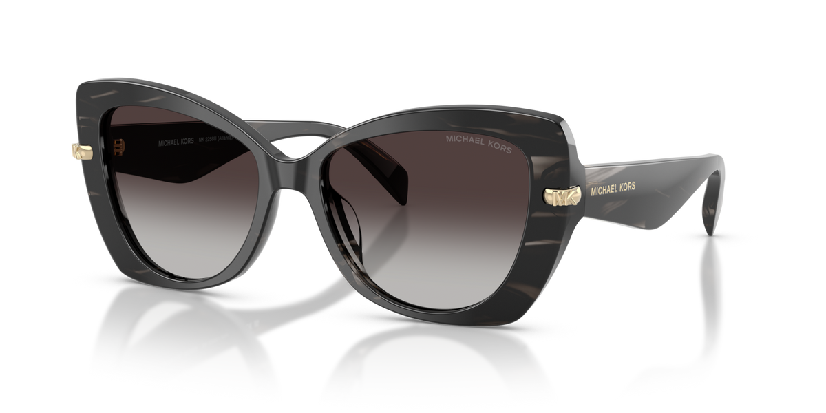 Michael Kors MK2258U 40348G black horn sunglasses 55mm angled view