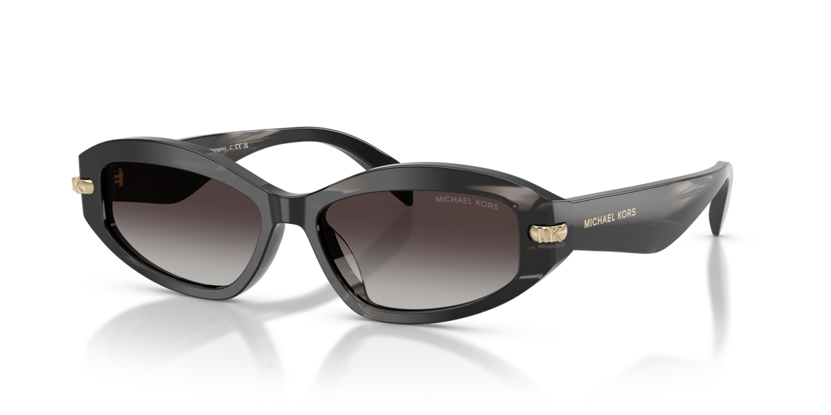Michael Kors MK2260D 40348G black horn sunglasses 54mm angled view