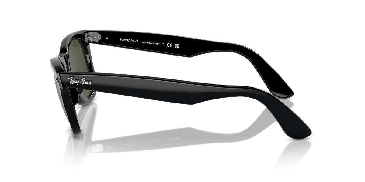 Ray-Ban RB2140 901 black sunglasses 50mm side view