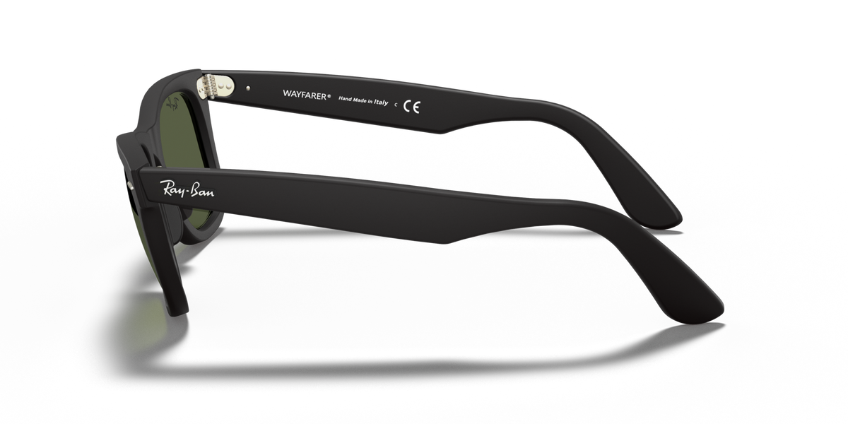 Ray-Ban RB2140F 901S black sunglasses 52mm side view