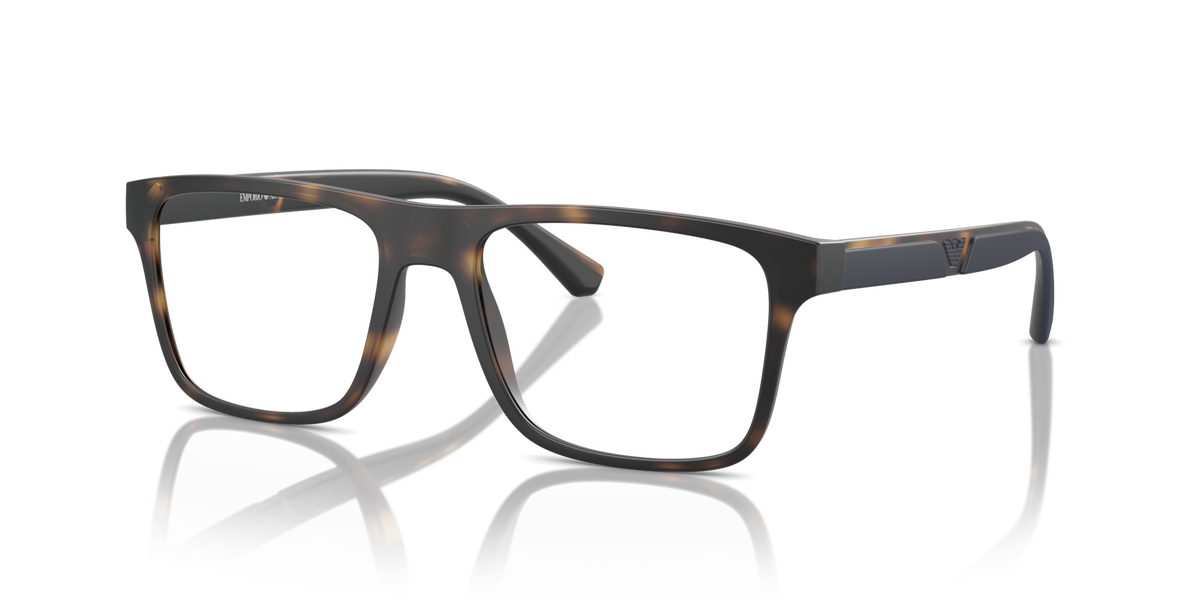 Emporio Armani EA4115 50891W matte havana sunglasses 54mm angled view
