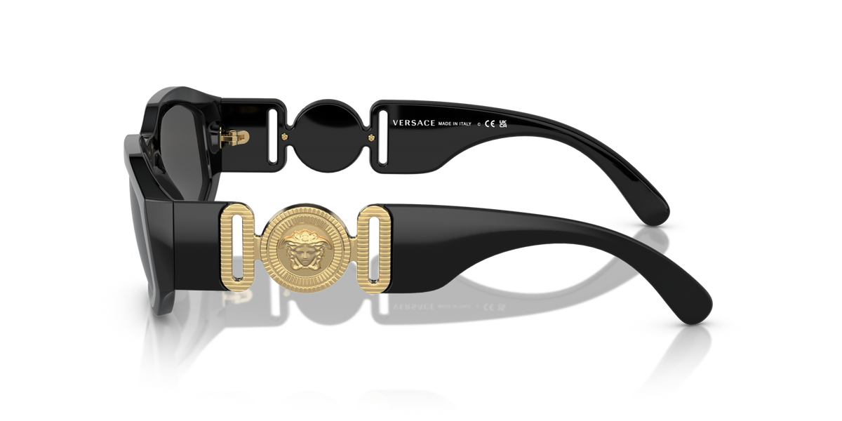 Versace VE4361 GB1/87 black sunglasses 53mm side view