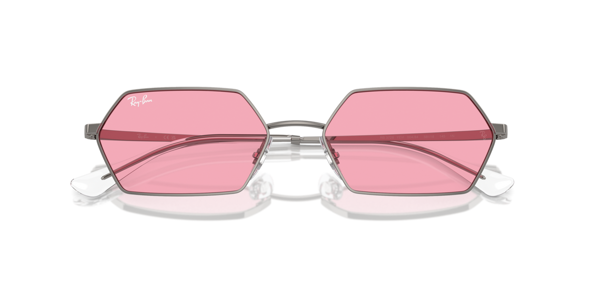 Ray-Ban RB3728 004/84 gunmetal sunglasses 55mm folded view