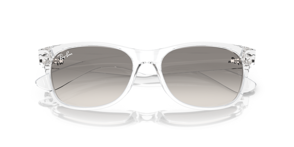 Ray-Ban RB2132 677432 transparent sunglasses 55mm folded view