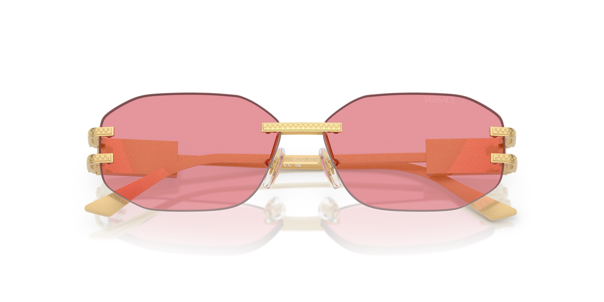Versace VE2274 100284 gold sunglasses 58mm folded view