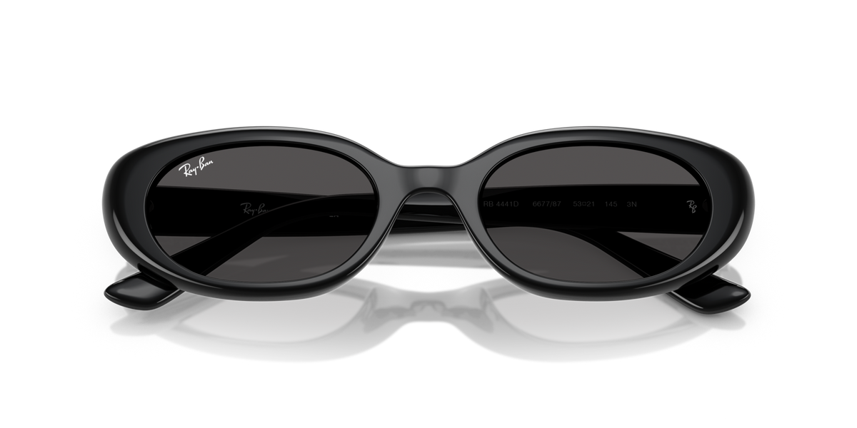 Ray-Ban RB4441D 667787 black sunglasses 53mm folded view