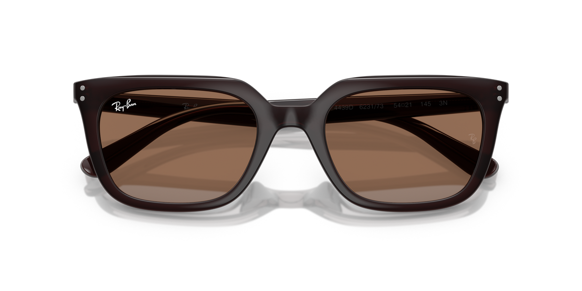 Ray-Ban RB4439D 623173 opal brown sunglasses 54mm folded view