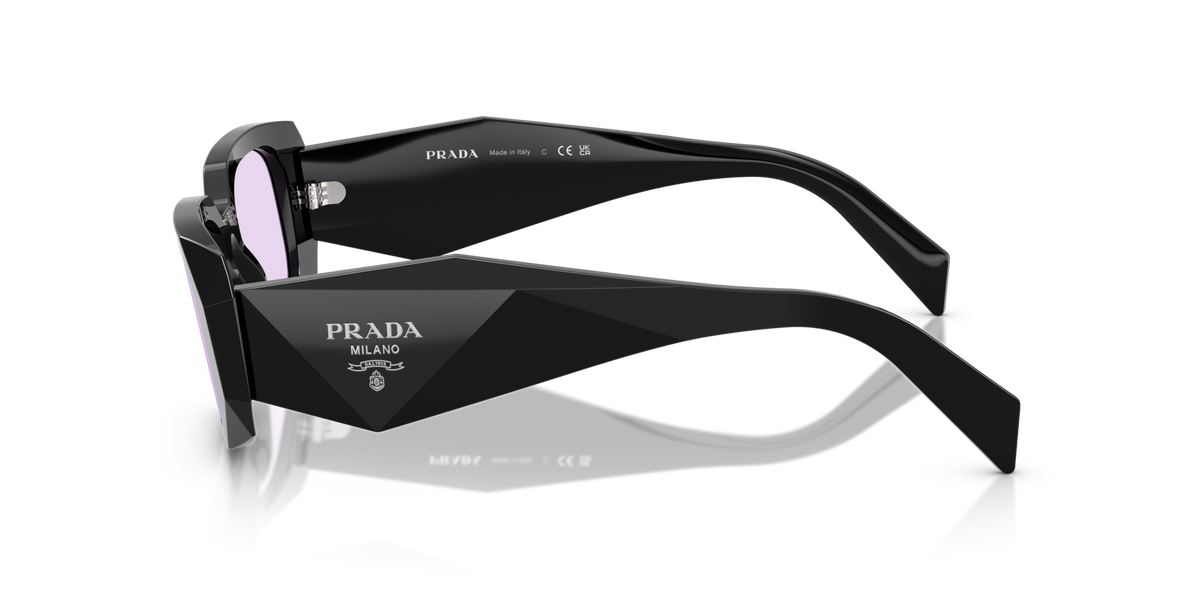 Prada PR17WS 16K40J black sunglasses 49mm side view