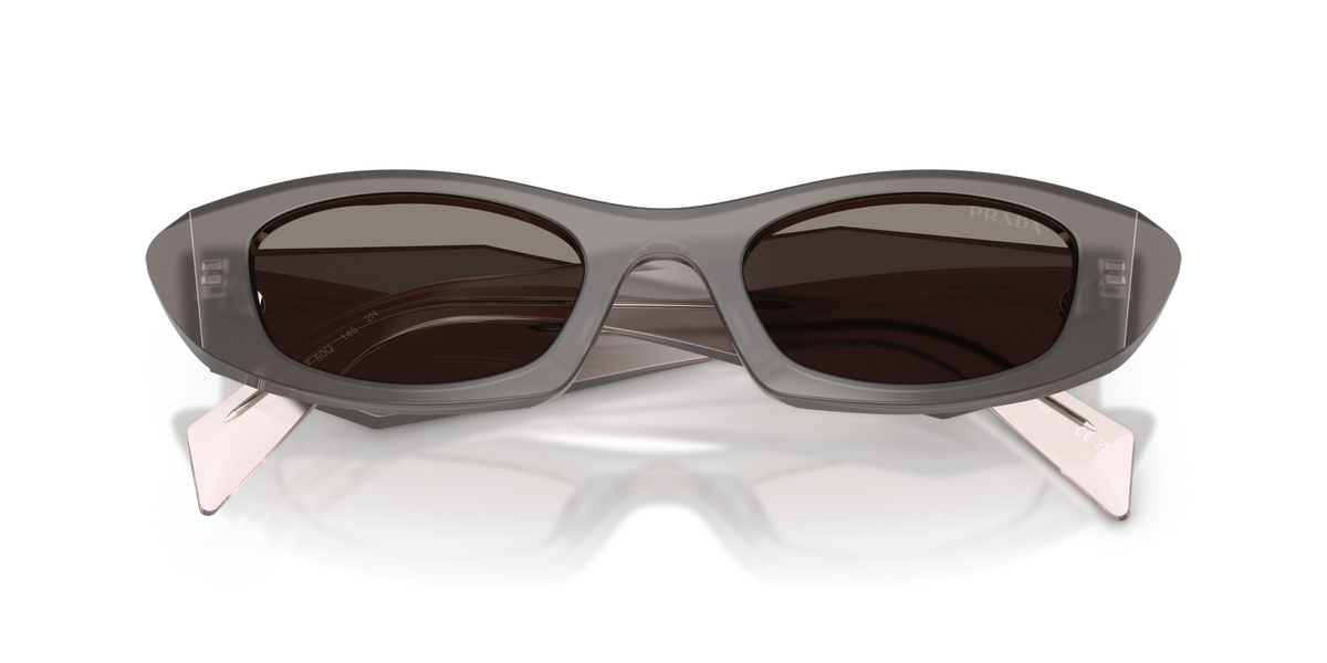 Prada PRB16S 20F80Q grey sunglasses 50mm folded view
