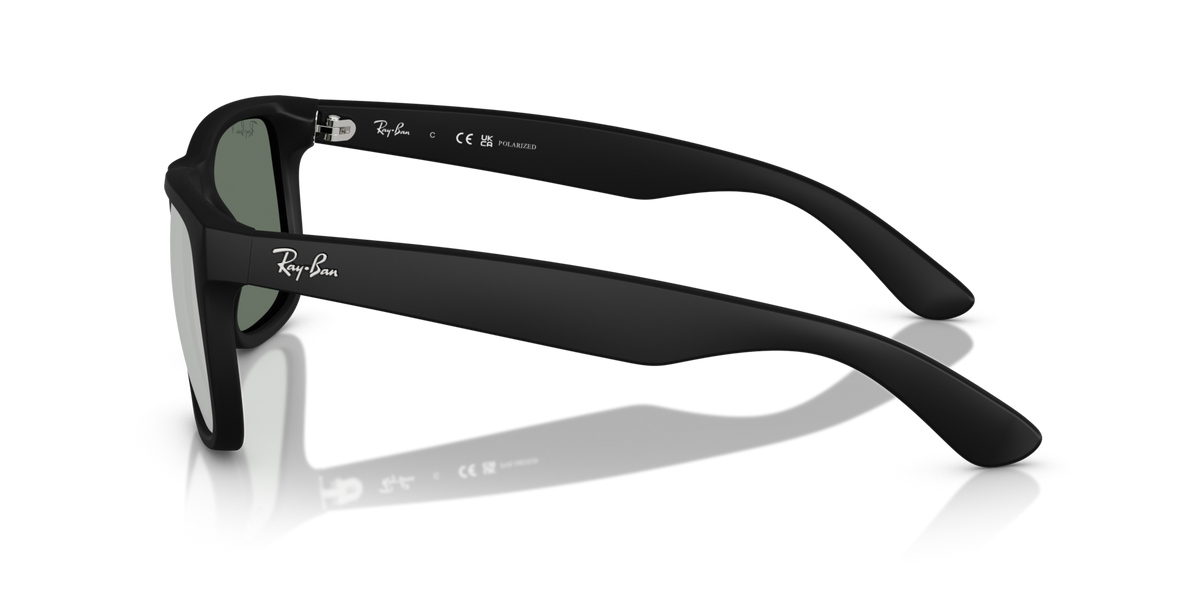Ray-Ban RB4165 622/Y4 rubber black sunglasses 55mm side view
