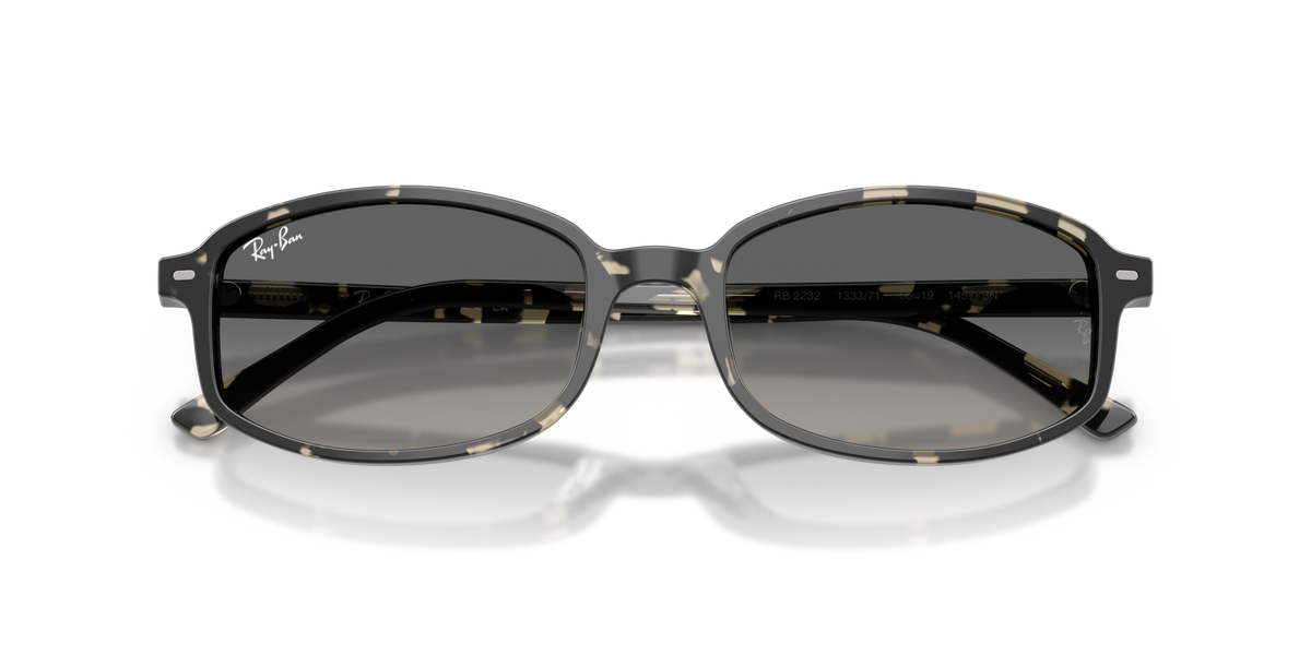 Ray-Ban RB2232 133371 grey havana sunglasses 54mm folded view