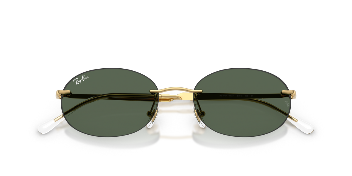 Ray-Ban RB3767 001/71 arista gold sunglasses 54mm folded view