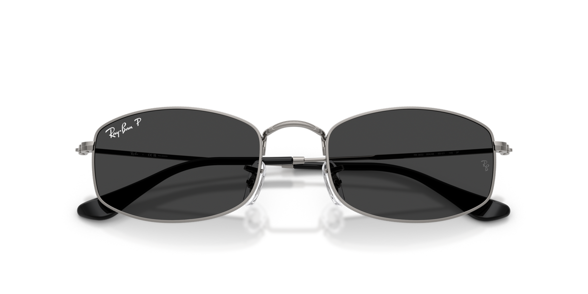 Ray-Ban RB3832 004/48 gunmetal sunglasses 52mm folded view