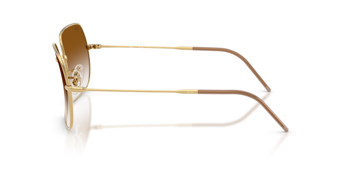 Ray-Ban RBR0104S 001/CB arista gold sunglasses 54mm side view