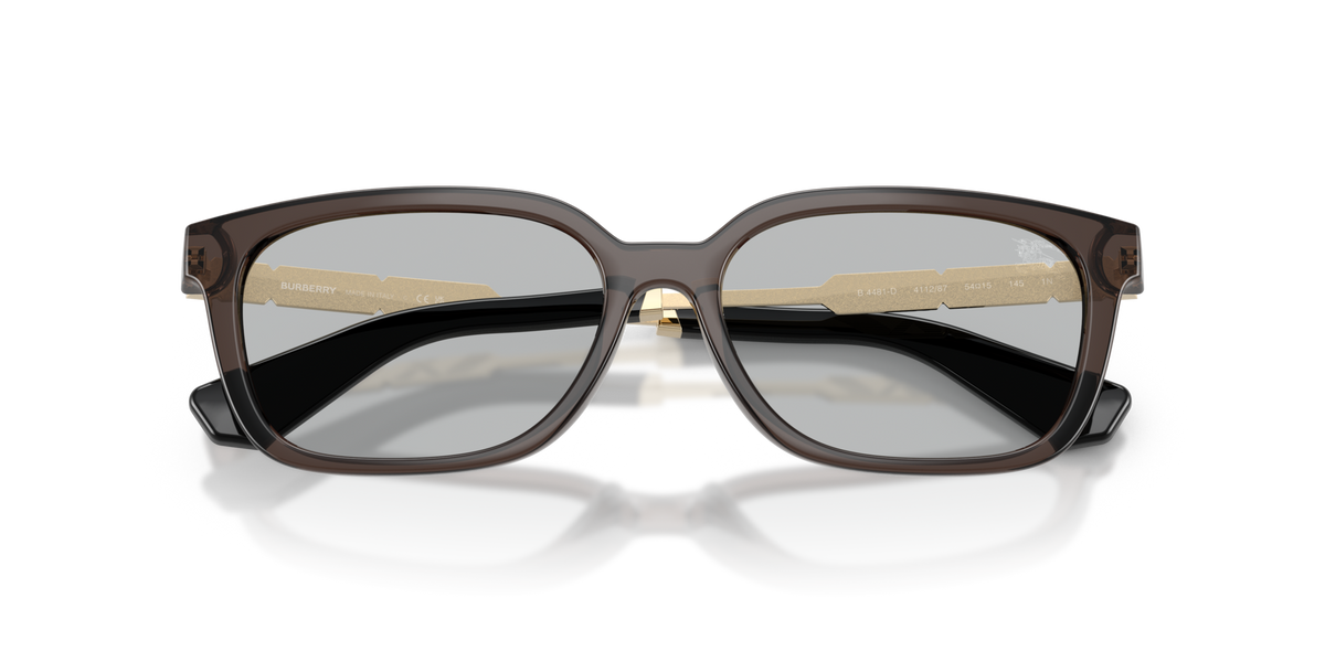 Burberry BE4481D 411287 grey sunglasses 54mm folded view