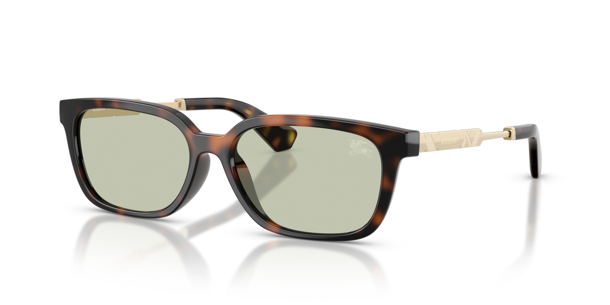 Burberry BE4481D 3002/2 dark havana sunglasses 54mm angled view