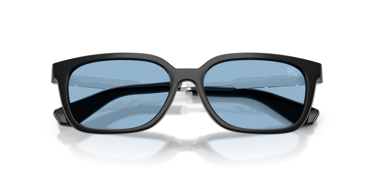 Burberry BE4481D 300172 black sunglasses 54mm folded view