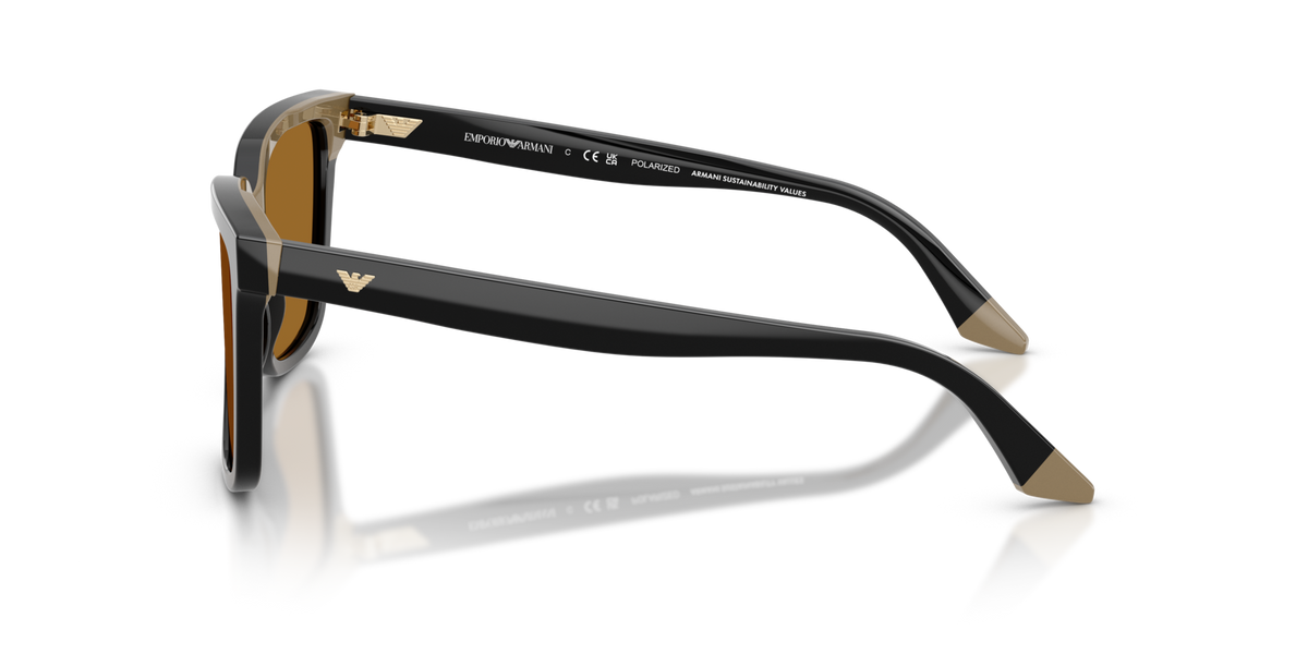 Emporio Armani EA4261 631383 black/beige sunglasses 55mm side view