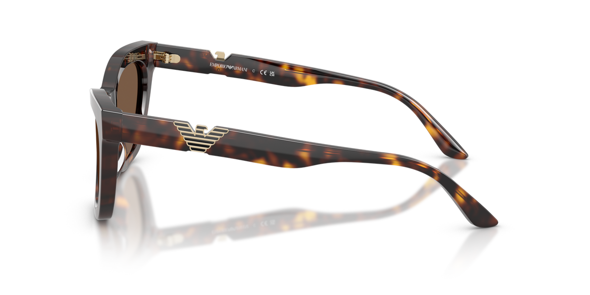 Emporio Armani EA4259U 502673 shiny havana sunglasses 55mm side view