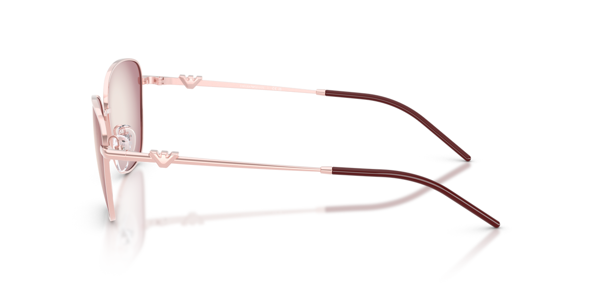 Emporio Armani EA2170 34268H metal pink sunglasses 57mm side view