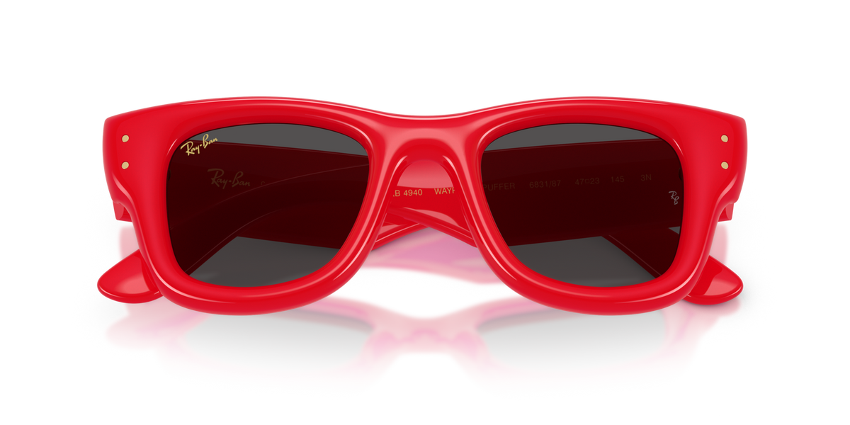 Ray-Ban RB4940 683187 red sunglasses 47mm folded view