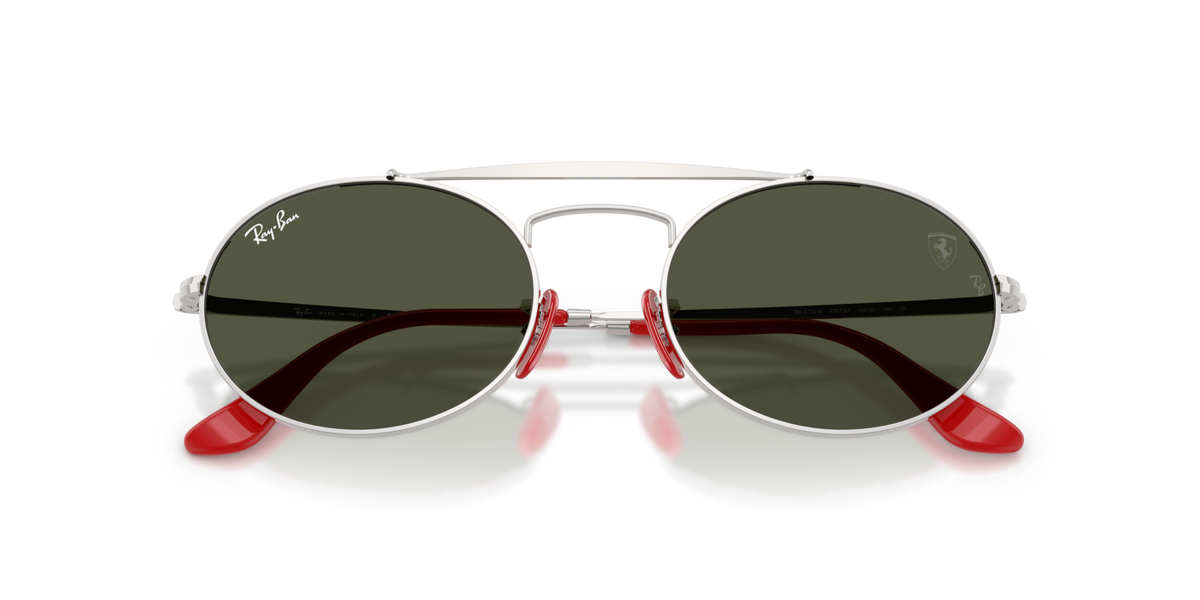 Ray-Ban RB3775M F00731 silver sunglasses 54mm folded view