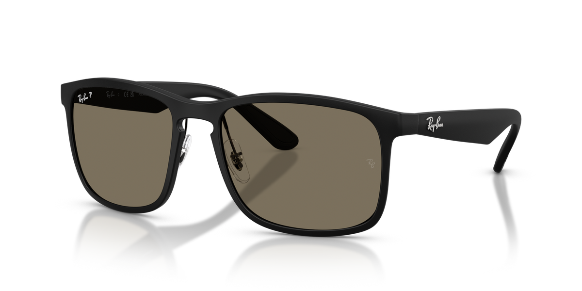 Ray-Ban RB4264 601S87 matte black sunglasses 58mm angled view