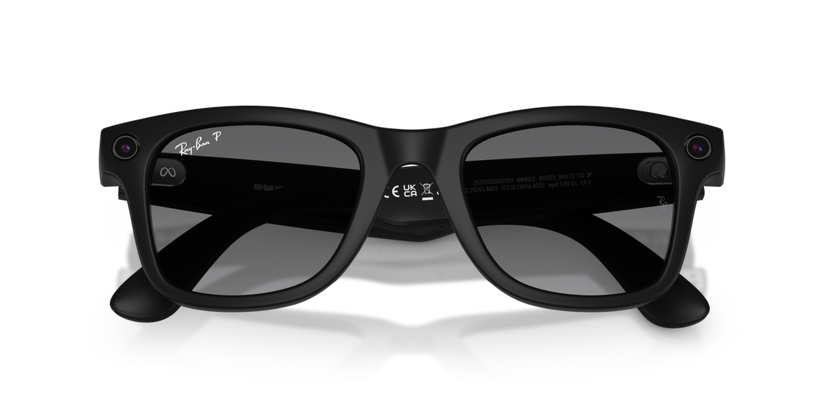 Ray-Ban Meta RW4012 601ST3 smart sunglasses 53mm folded view