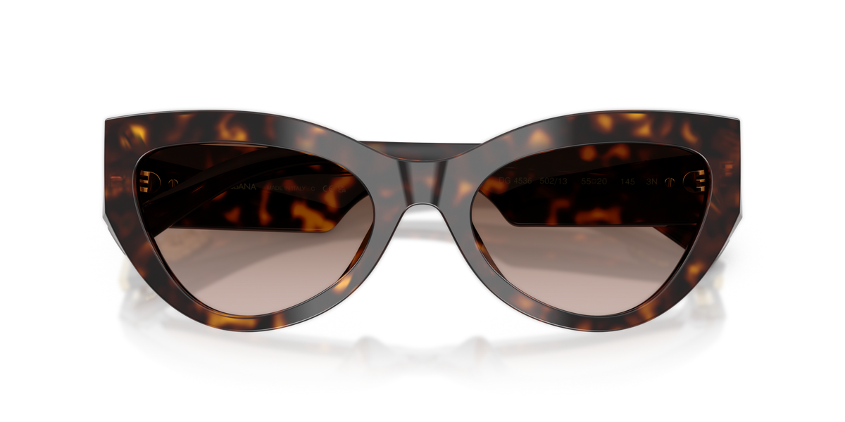 Dolce & Gabbana DG4536 502/13 havana sunglasses 55mm folded view