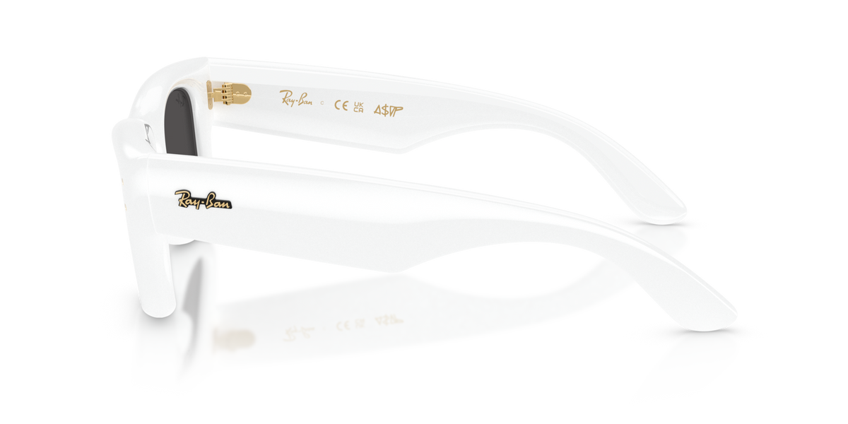 Ray-Ban RB4940 671/87 white sunglasses 50mm side view
