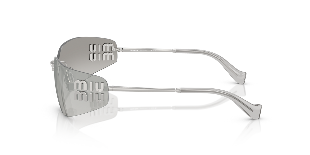 Miu Miu MUA51S 1BC10Y silver sunglasses 75mm side view