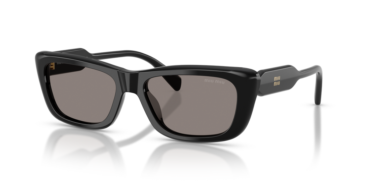 Miu Miu MUB12S 16K80Q black sunglasses 56mm angled view