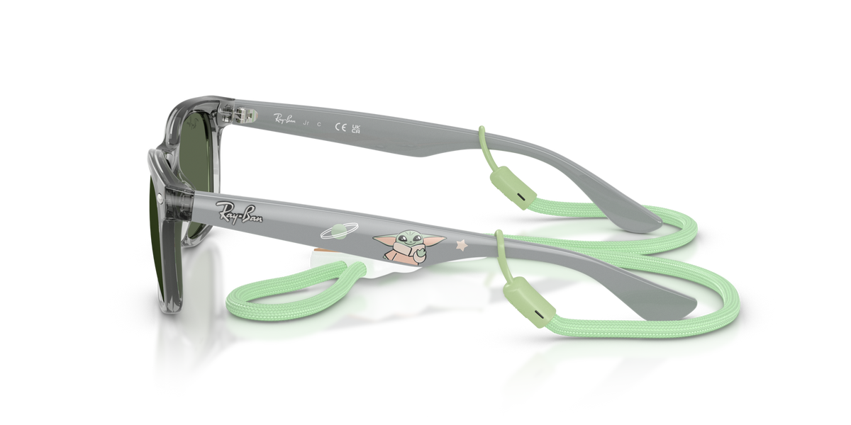 Ray-Ban Kids RJ9052S 722871 transparent grey sunglasses 47mm side view
