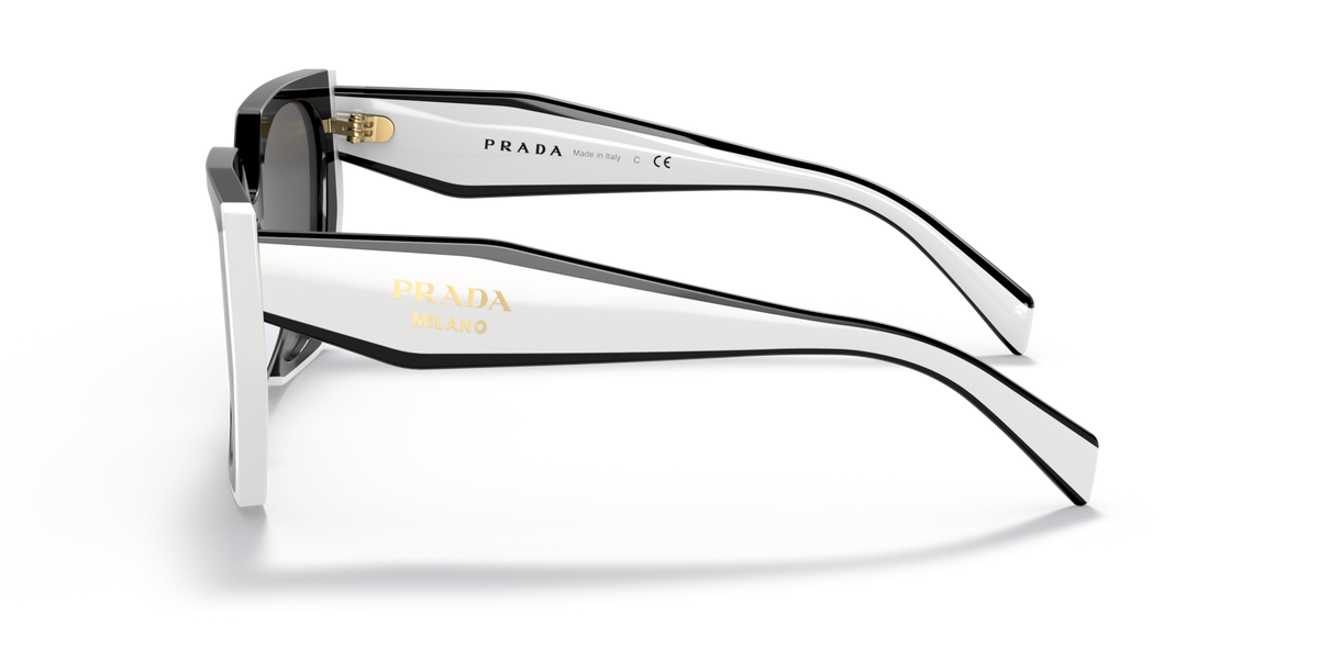 Prada PR15WS 09Q5S0 black/talc sunglasses 54mm side view