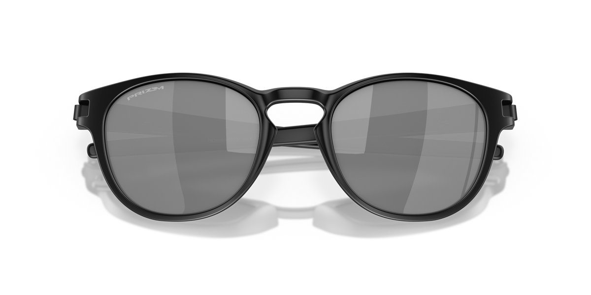 Oakley OO9265 27 matte black sunglasses 53mm folded view