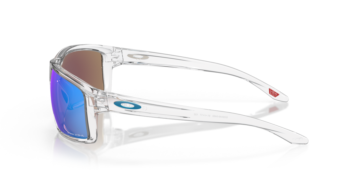 Oakley OO9449 04 polished clear sunglasses 60mm side view