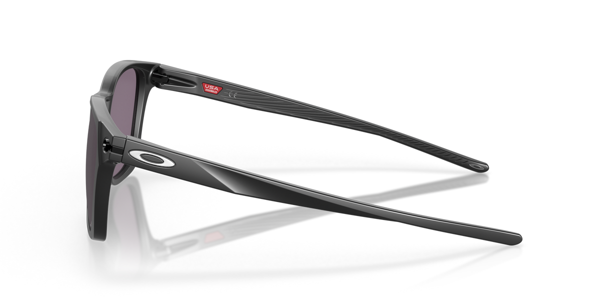 Oakley OO9018 01 matte black sunglasses 55mm side view