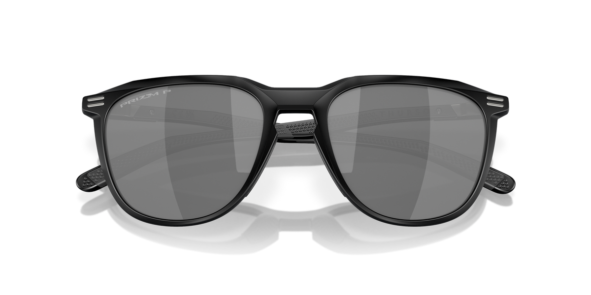 Oakley OO9286 02 matte black sunglasses 54mm folded view