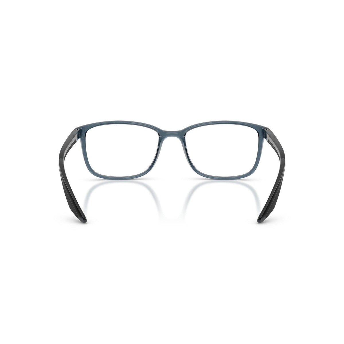 Prada Linea Rossa PS 07RV CZH1O1 transparent azure eyeglasses 55mm folded view