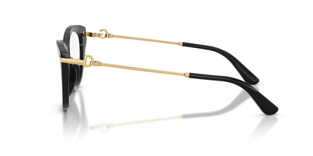 Dolce & Gabbana DG3428 501 black eyeglasses 51mm side view